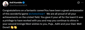 Cheteshwar Pujara Announces Retirement: Cricket World Salutes India's Test Stalwart